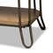 Baxton Studio Kellyn Vintage Oak Brown Finished Wood and Black Finished Metal 3-Drawer Console Table 177-11199-Zoro - alternate 2